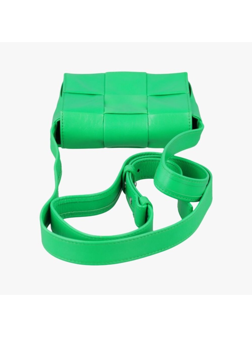 Bottega Veneta Candy Cassette Green Lambskin Shoulder Bag - Picture 8 of 16